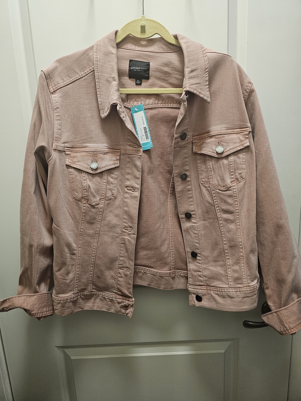 Liverpool Dusty Blush Pink Denim Jacket